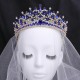 Luxury Silver Gold Color Crystal Crowns Bride tiara Fashion Queen For Wedding Crown Headpiece Wedding Hair Jewelry Accessories