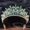 Luxury Silver Gold Color Crystal Crowns Bride tiara Fashion Queen For Wedding Crown Headpiece Wedding Hair Jewelry Accessories