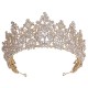 Luxury Silver Gold Color Crystal Crowns Fashion Bride Tiara Wedding High Quality Diadem Wedding Hair Jewelry Accessories