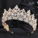 Luxury Silver Gold Color Crystal Crowns Fashion Bride Tiara Wedding High Quality Diadem Wedding Hair Jewelry Accessories