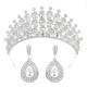 Luxury Wedding Crown Diadem Hair Accessories Bridal Tiaras Crystal Rhinestone Hairbands Party Shiny Charm Headdress Hair Jewelry