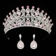 Luxury Wedding Crown Diadem Hair Accessories Bridal Tiaras Crystal Rhinestone Hairbands Party Shiny Charm Headdress Hair Jewelry