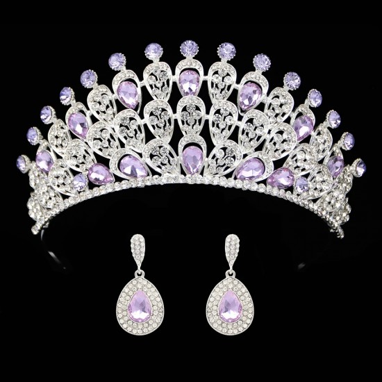 Luxury Wedding Crown Diadem Hair Accessories Bridal Tiaras Crystal Rhinestone Hairbands Party Shiny Charm Headdress Hair Jewelry