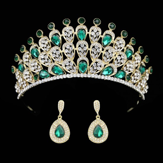 Luxury Wedding Crown Diadem Hair Accessories Bridal Tiaras Crystal Rhinestone Hairbands Party Shiny Charm Headdress Hair Jewelry