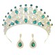 Luxury Wedding Crown Diadem Hair Accessories Bridal Tiaras Crystal Rhinestone Hairbands Party Shiny Charm Headdress Hair Jewelry