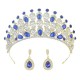 Luxury Wedding Crown Diadem Hair Accessories Bridal Tiaras Crystal Rhinestone Hairbands Party Shiny Charm Headdress Hair Jewelry