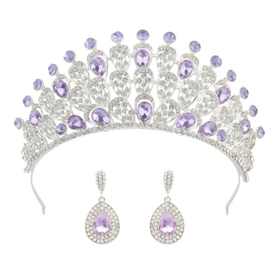 Luxury Wedding Crown Diadem Hair Accessories Bridal Tiaras Crystal Rhinestone Hairbands Party Shiny Charm Headdress Hair Jewelry