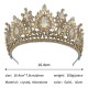 Luxury Wedding Crown Earrings Set Diadem Hair Accessories Bridal Tiaras Crystal Rhinestone Hairband Party Headdress Hair Jewelry