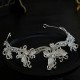 Luxury Wedding Hair Tiara Crystal Bridal Butterfly Crown Silver Color Diadem Women Hair Accessories Headpieces Jewelry Headwear