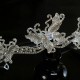 Luxury Wedding Hair Tiara Crystal Bridal Butterfly Crown Silver Color Diadem Women Hair Accessories Headpieces Jewelry Headwear