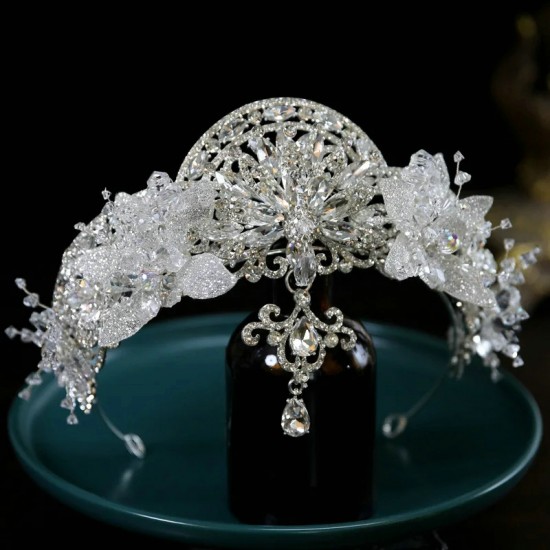 Luxury Wedding Hair Tiaras Crystal Bridal European Crown Women Queen Diadem Accessories Headpieces Handband Head Jewelry Party