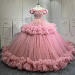 Mauve Vestidos De 15 Anos Customized Ball Gown 15 Year Old Quinceanera Dresses 2025 Ruffled Sweet 16 Evening Party Dress