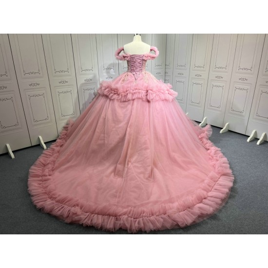 Mauve Vestidos De 15 Anos Customized Ball Gown 15 Year Old Quinceanera Dresses 2025 Ruffled Sweet 16 Evening Party Dress