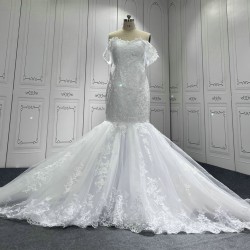 Mermaid Wedding Dresses Sweetheart Neck White Ivory Sweep Train Wedding Gowns Custom Vestido De Novia 2024