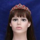 Minimalist Gemstones Red Crystal Crowns Women's Hair Accessories Banquet Rhinestone Tiaras Wedding Jewelry Hair Accessories