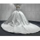 New Arrival Wedding Dresses Off Shoulder Bridal Gowns Backless Sweep Train Lace Wedding Dress