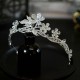 New Baroque Crystal Flower Tiaras And Crowns Prom Rhinestone Bridal Diadem Crown Taira For Women Wedding Hair Accessories Jewelr