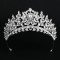 New Bridal Tiara Crystal Wedding Crown Earrings Hair Accessories Diadem Fashion Luxury Bride Headdress Headband Pageant Headwear