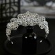 New Luxury Fashion Wedding Hair Tiara Crystal Bridal Crown Silver Color Diadem Women Hair Accessories Headpieces Jewelr Headwear