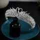 New Luxury Wedding Hair Tiara Crystal Bridal Swan Crown Silver Color Diadem Women Hair Accessories Headpieces Jewelry Headwear