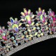 New Rhinestone Gold Color Tiaras And Crowns For Wedding Bride Party Crystal Diadems Head Ornaments Fashion Accessories Headdress