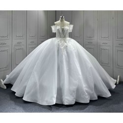 New Vestidos de noiva 2024 Ball Gown Wedding Dress Crystal Tulle Bridal Gowns vestidos de novia