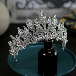 New Wedding Hair Tiara Crystal Rhinestone Luxury Fashion Bridal Crown Diadem Headband Hair Accessories Headdress Head Jewelry