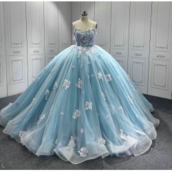 Newest Ice Blue Quinceanera Dress 2024 Princess Sweetheart Neck Ball Gown Dress With Cape