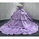 Off Shoulder Ball Gown Purple Quinceanera Dresses 2024 Princess Lace Appliques Corset Back Vestidos De 15 Anos