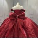 Off Shoulder Burgundy Quinceanera Dresses Sweetheart Neck Lace Up Tulle Appliques Sequin Vestidos De 15 Quinceanera