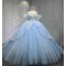 Off Shoulder Sky Blue Quinceanera Dress Sweetheart Neck Vestidos De 15 Anos Sweet 15 Prom Party Dresses With Bow