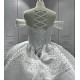 Off Shoulder Vestidos De Novia V Neck Wedding Dresses 2024 Pearl Ball Gown Bridal Dress