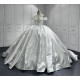 Off Shoulder Vestidos De Novia V Neck Wedding Dresses 2024 Pearl Ball Gown Bridal Dress