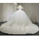 Off Shoulder Wedding Dresses 2024 Floor Length Sweep Train Sweetheart Custom Made Bridal Gown