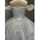 Off Shoulder Wedding Dresses 2024 Luxury Appliques Lace Bride Dresses Princess Wedding Gown