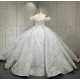 Off Shoulder Wedding Dresses 2024 Luxury Appliques Lace Bride Dresses Princess Wedding Gown