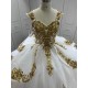 Off Shoulder White Quinceanera Dresses for 15 Anos Ball Gown Sequin Vestidos De 15 Anos