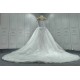 Off The Shoulder Elegant Wedding Dresses For Women Detachable Train Custom Made Bridal Gowns