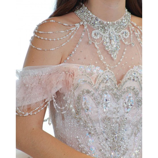 White Quince Dress Off Shoulder 15 Anos Crystal Sweetheart Neck Women 2024 Ball Gown Lace Appliques Sequin Girl Birthday Gowns