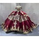 Princess Burgundy Quinceanera Dresses 15 Anos Off the Shoulder Sweetheart Lace Appliques Vestidos De 15 Anos Customised