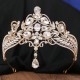 Princess Queen Baroque Crystal Crown for Bride Wedding Party Rhinestone Tiaras Hair Jewelry Gift Hair Accessories Women Diadem