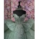 Princess Sage Green Quinceanera Dress Ball Gown Lace Applique Mexican Corset Sweet 16 Vestidos De 15 Anos