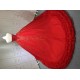 Red Quinceanera Dresses Ruffled Princess Girls Ball Gown Strapless Vestidos De 15 Anos