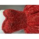 Red Quinceanera Dresses Ruffled Princess Girls Ball Gown Strapless Vestidos De 15 Anos