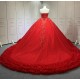 Red Quinceanera Dresses Ruffled Princess Girls Ball Gown Strapless Vestidos De 15 Anos