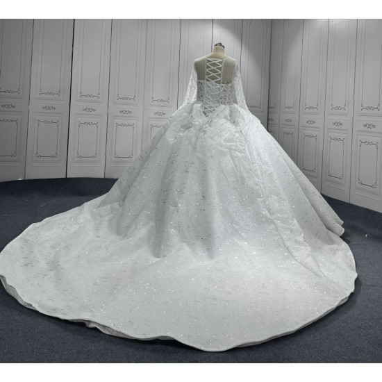 Robe De Mariee Ball Gown Wedding Dresses Sweetheart Tulle Long Sleeve Bridal Dress Vestido De Novia 2024