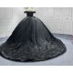 Sequin Quinceanera Dresses for 15 Anos Off Shoulder Sweet 15 Gowns 3D Flowers Vestidos De 15 Anos