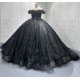 Sequin Quinceanera Dresses for 15 Anos Off Shoulder Sweet 15 Gowns 3D Flowers Vestidos De 15 Anos