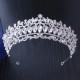 Silver Color Wedding Headband Crystal Bridal Crowns and Tiaras Hair Jewelry Accessories Women Rhinestone Headwear Queen Diadem