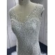 Sleeveless Wedding Dress V Neck Bridal Gowns Open Back Custom Made Robe de Mariage